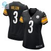 Womens Pittsburgh Steelers Russell Wilson Nike Black Game Jersey stylepulseusa 1