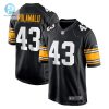 Mens Pittsburgh Steelers Troy Polamalu Nike Black Retired Player Jersey stylepulseusa 1