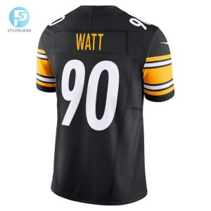 Mens Pittsburgh Steelers T.J. Watt Nike Black Vapor F.U.S.E. Limited Jersey stylepulseusa 1 2