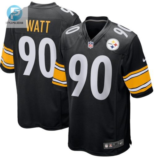 Youth Pittsburgh Steelers T.J. Watt Nike Black Game Jersey stylepulseusa 1