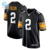 Mens Pittsburgh Steelers Justin Fields Nike Black Alternate Game Jersey stylepulseusa 1