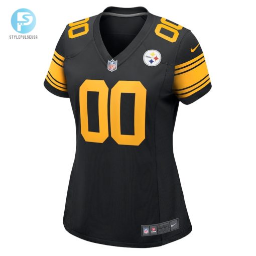 Womens Pittsburgh Steelers Nike Black Alternate Custom Game Jersey stylepulseusa 1 1