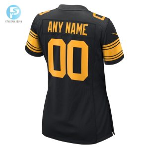 Womens Pittsburgh Steelers Nike Black Alternate Custom Game Jersey stylepulseusa 1 2