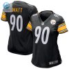 Womens Nike T.J. Watt Black Pittsburgh Steelers Game Jersey stylepulseusa 1