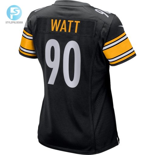 Womens Nike T.J. Watt Black Pittsburgh Steelers Game Jersey stylepulseusa 1 2