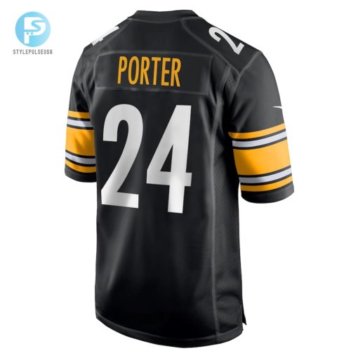 Mens Pittsburgh Steelers Joey Porter Jr. Nike Black 2023 Nfl Draft Pick Game Jersey stylepulseusa 1 2
