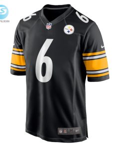 Mens Pittsburgh Steelers Patrick Queen Nike Black Game Player Jersey stylepulseusa 1 1