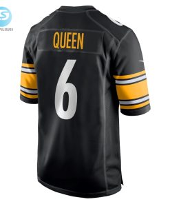 Mens Pittsburgh Steelers Patrick Queen Nike Black Game Player Jersey stylepulseusa 1 2