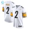 Mens Pittsburgh Steelers Justin Fields Nike White Game Jersey stylepulseusa 1