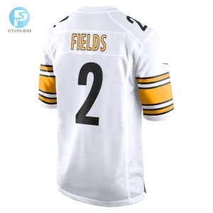 Mens Pittsburgh Steelers Justin Fields Nike White Game Jersey stylepulseusa 1 2