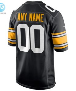 Mens Pittsburgh Steelers Nike Black Alternate Custom Game Jersey stylepulseusa 1 5