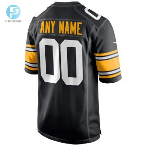 Mens Pittsburgh Steelers Nike Black Alternate Custom Game Jersey stylepulseusa 1 5