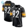 Mens Pittsburgh Steelers James Harrison Nike Black Retired Game Jersey stylepulseusa 1