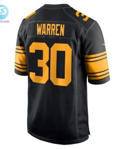 Mens Pittsburgh Steelers Jaylen Warren Nike Black Alternate Game Jersey stylepulseusa 1 2