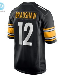 Mens Pittsburgh Steelers Terry Bradshaw Nike Black Retired Player Game Jersey stylepulseusa 1 2