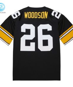 Mens Pittsburgh Steelers 1988 Rod Woodson Mitchell Ness Black Authentic Throwback Retired Player Jersey stylepulseusa 1 2
