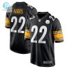 Mens Pittsburgh Steelers Najee Harris Nike Black Player Game Jersey stylepulseusa 1