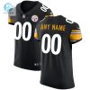 Mens Pittsburgh Steelers Nike Black Vapor Untouchable Custom Elite Jersey stylepulseusa 1