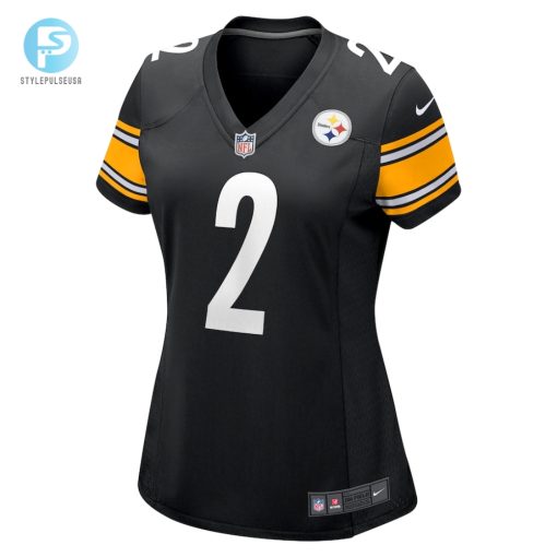 Womens Pittsburgh Steelers Justin Fields Nike Black Game Player Jersey stylepulseusa 1 1