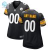 Womens Nike Black Pittsburgh Steelers Custom Game Jersey stylepulseusa 1