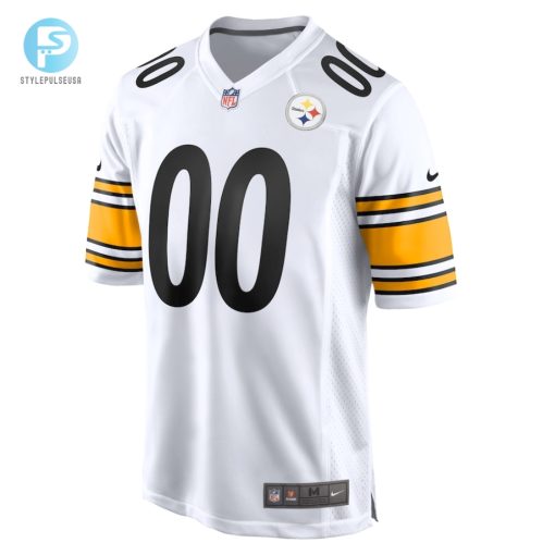 Mens Pittsburgh Steelers Nike White Game Custom Jersey stylepulseusa 1 1