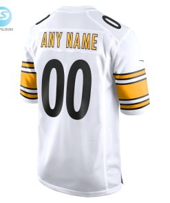 Mens Pittsburgh Steelers Nike White Game Custom Jersey stylepulseusa 1 2
