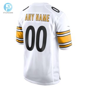 Mens Pittsburgh Steelers Nike White Game Custom Jersey stylepulseusa 1 2