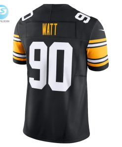 Mens Pittsburgh Steelers T.J. Watt Nike Black Vapor F.U.S.E. Limited Jersey stylepulseusa 1 5
