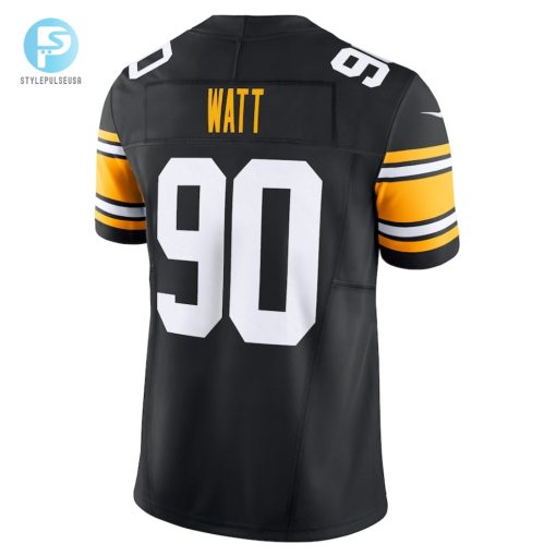 Mens Pittsburgh Steelers T.J. Watt Nike Black Vapor F.U.S.E. Limited Jersey stylepulseusa 1 5
