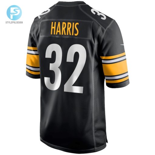 Mens Pittsburgh Steelers Franco Harris Nike Black Game Retired Player Jersey stylepulseusa 1 2