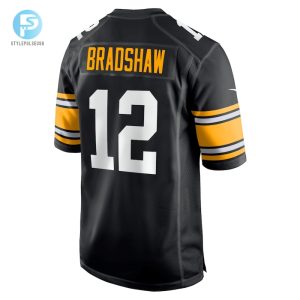 Mens Pittsburgh Steelers Terry Bradshaw Nike Black Retired Player Jersey stylepulseusa 1 2