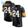 Mens Pittsburgh Steelers Joey Porter Jr. Nike Black Alternate Game Jersey stylepulseusa 1