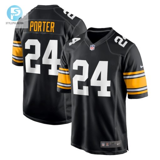 Mens Pittsburgh Steelers Joey Porter Jr. Nike Black Alternate Game Jersey stylepulseusa 1