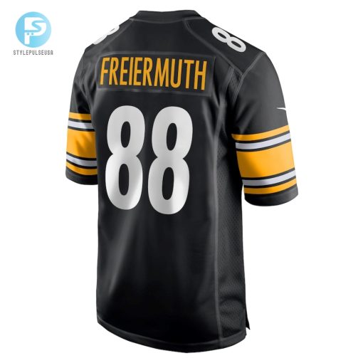 Mens Pittsburgh Steelers Pat Freiermuth Nike Black Game Jersey stylepulseusa 1 2