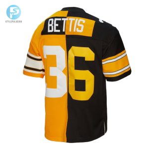 Mens Pittsburgh Steelers Jerome Bettis Mitchell Ness Blackgold 1996 Split Legacy Replica Jersey stylepulseusa 1 2