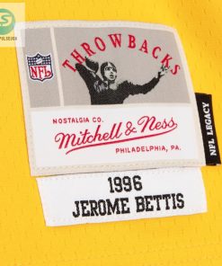 Mens Pittsburgh Steelers Jerome Bettis Mitchell Ness Blackgold 1996 Split Legacy Replica Jersey stylepulseusa 1 3