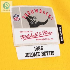 Mens Pittsburgh Steelers Jerome Bettis Mitchell Ness Blackgold 1996 Split Legacy Replica Jersey stylepulseusa 1 3