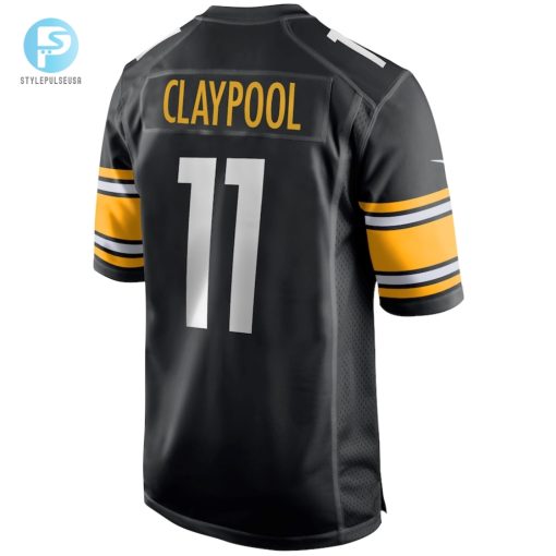 Mens Pittsburgh Steelers Chase Claypool Nike Black Game Jersey stylepulseusa 1 2