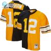 Mens Pittsburgh Steelers Terry Bradshaw Mitchell Ness Blackgold 1976 Split Legacy Replica Jersey stylepulseusa 1