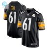 Mens Pittsburgh Steelers Mason Cole Nike Black Game Player Jersey stylepulseusa 1