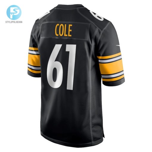 Mens Pittsburgh Steelers Mason Cole Nike Black Game Player Jersey stylepulseusa 1 2