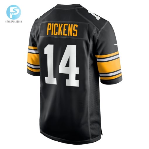 Mens Pittsburgh Steelers George Pickens Nike Black Alternate Game Player Jersey stylepulseusa 1 2
