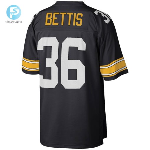 Mens Pittsburgh Steelers Jerome Bettis Mitchell Ness Black Legacy Replica Jersey stylepulseusa 1 2