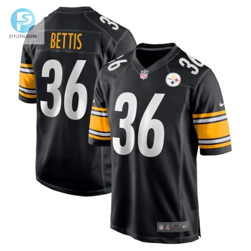 Mens Pittsburgh Steelers Jerome Bettis Nike Black Retired Player Game Jersey stylepulseusa 1