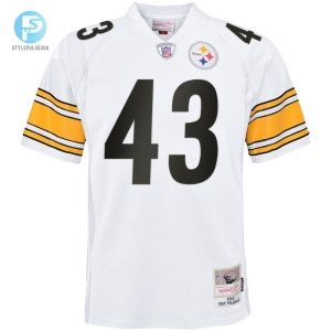 Youth Pittsburgh Steelers Troy Polamalu Mitchell Ness White 2005 Retired Player Legacy Jersey stylepulseusa 1 1