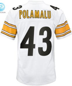 Youth Pittsburgh Steelers Troy Polamalu Mitchell Ness White 2005 Retired Player Legacy Jersey stylepulseusa 1 2