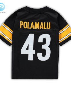 Infant Pittsburgh Steelers Troy Polamalu Mitchell Ness Black 2005 Retired Legacy Jersey stylepulseusa 1 2