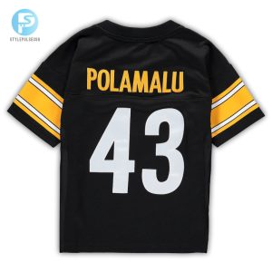 Infant Pittsburgh Steelers Troy Polamalu Mitchell Ness Black 2005 Retired Legacy Jersey stylepulseusa 1 2