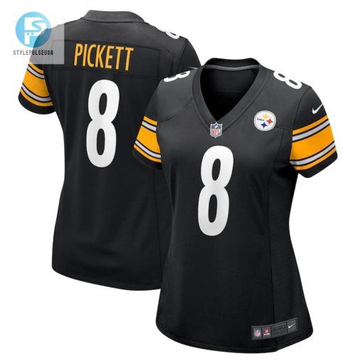 Womens Pittsburgh Steelers Kenny Pickett Nike Black Player Jersey stylepulseusa 1