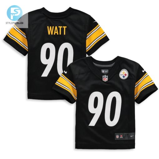 Toddler Pittsburgh Steelers T.J. Watt Nike Black Game Jersey stylepulseusa 1